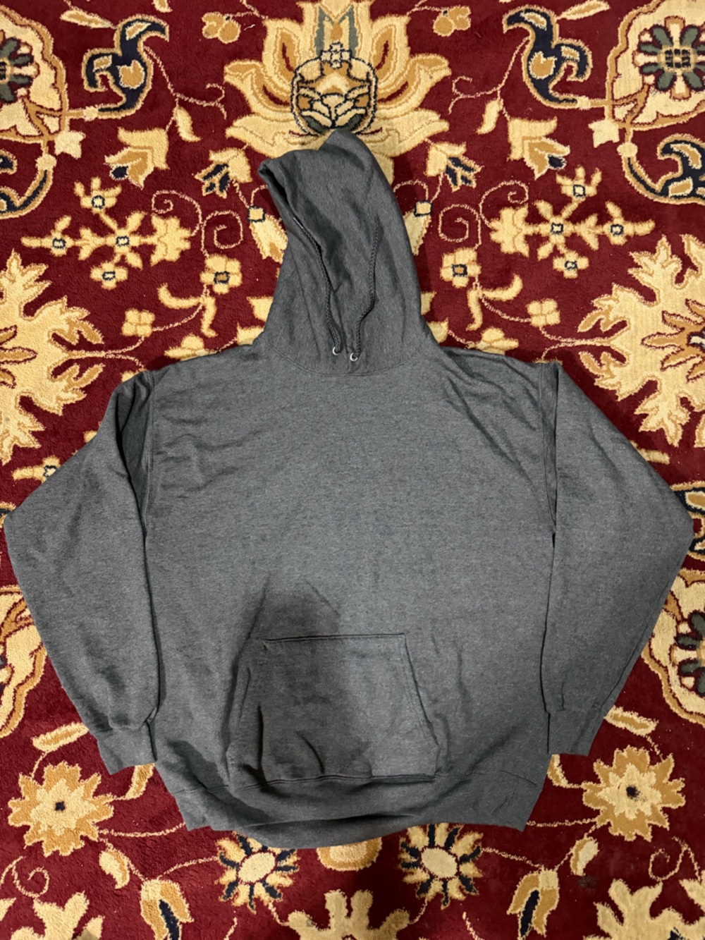 Hanes Men's Gray Hooded Sweatshirt